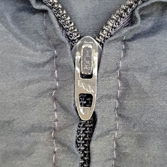 Vintage 70s MOD Anorak Windbreaker Jacket L/XL 24x25 Black - Picture 4 of 12